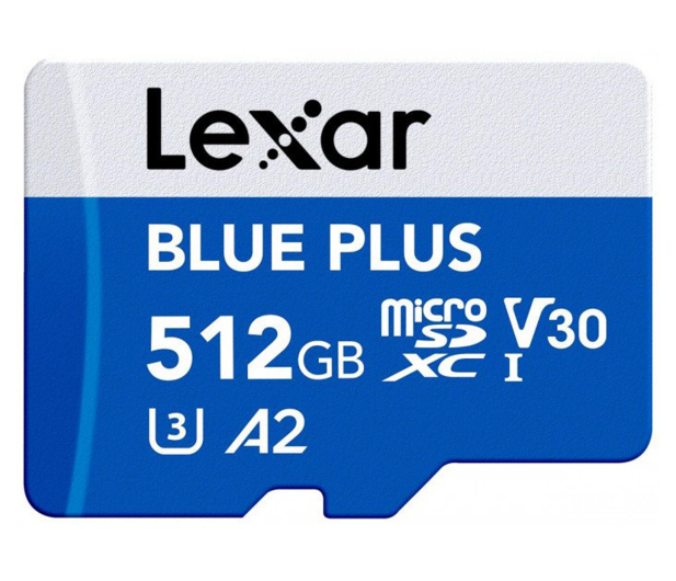 Lexar 512GB microSDXC Blue Plus UHS-I A2 V30 - 1539418 - zdjęcie 2